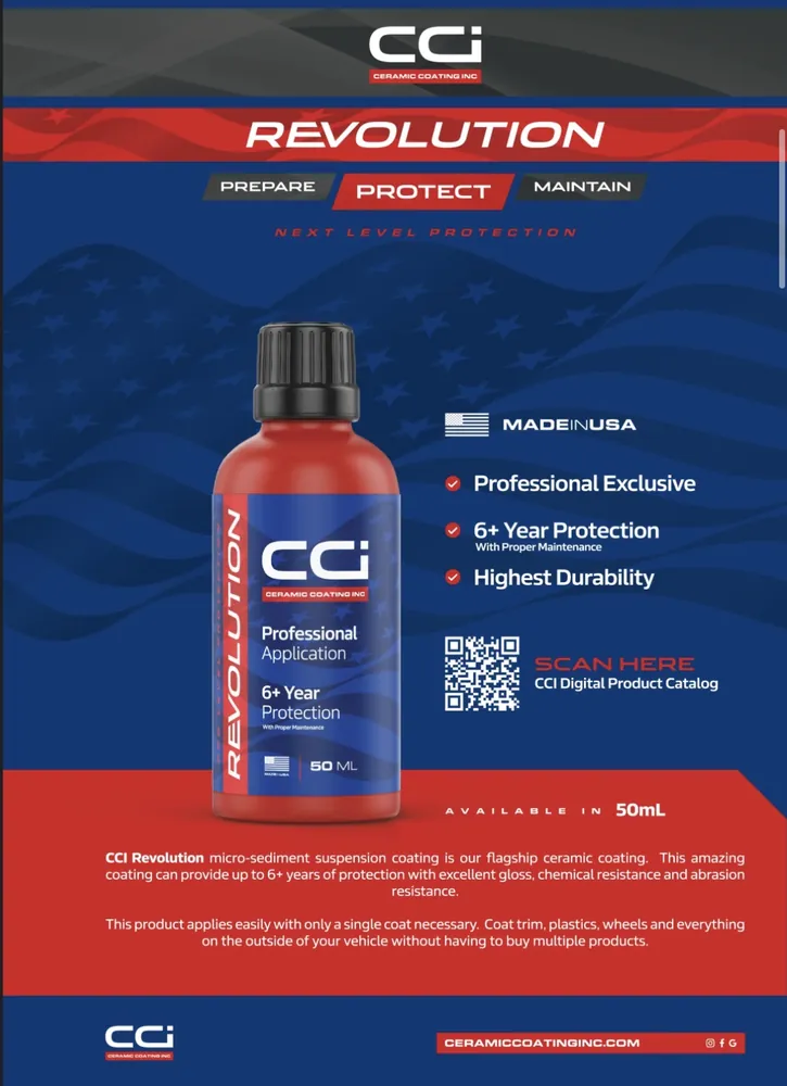 CCI Revolution 6+ year ceramic coating product