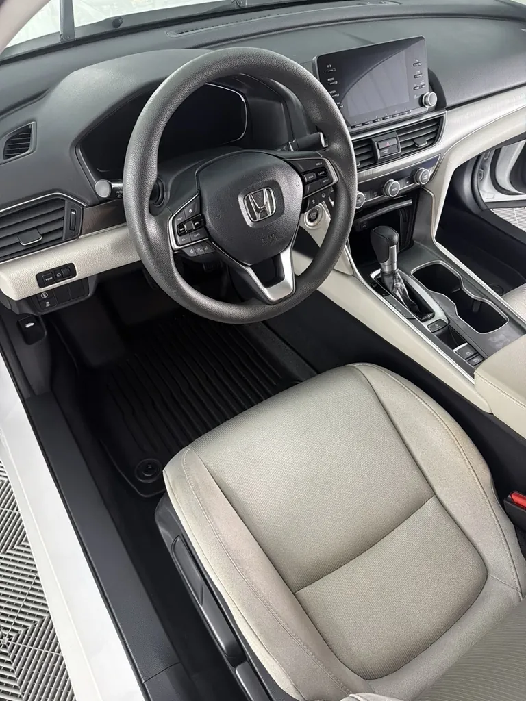 Honda steering wheel and touchpoints sanitized after an interior detail