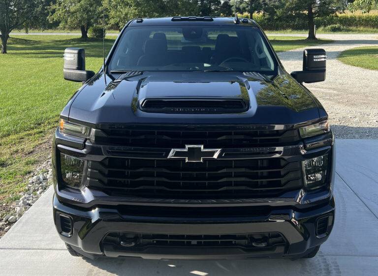 Black Chevy paint polished and protected by Porter's Detailing with ceramic coating.