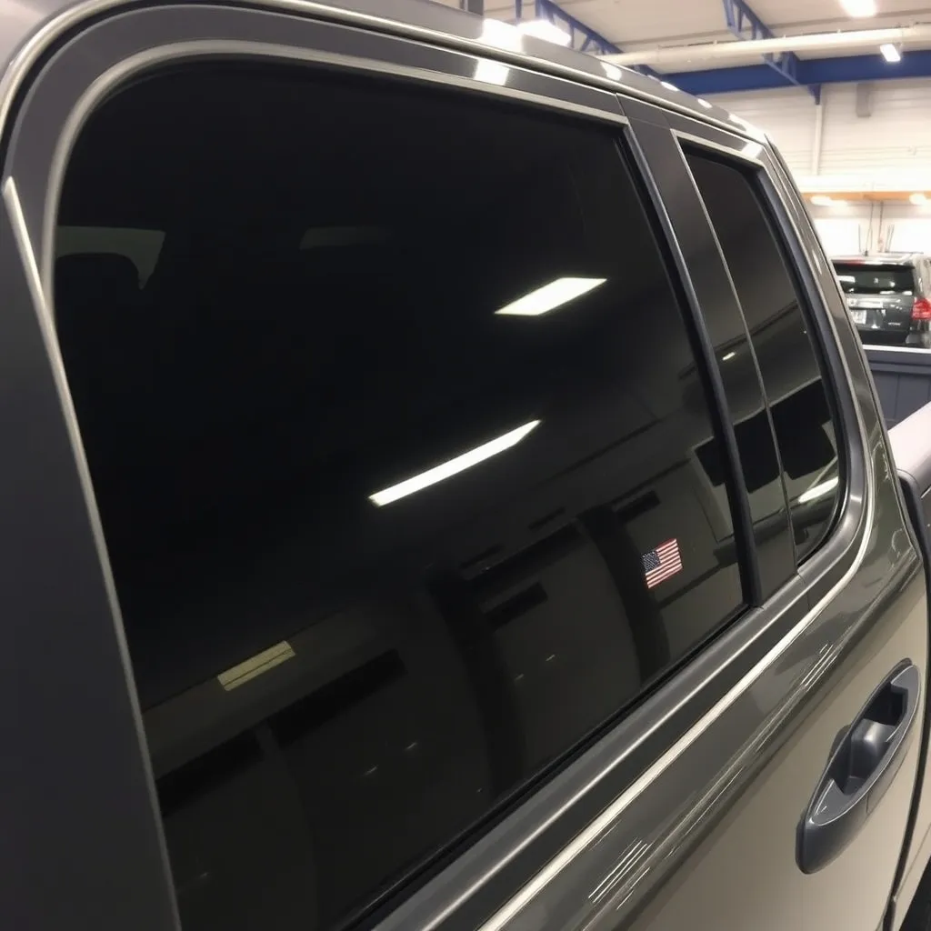 Premium Ceramic window tinting installation at Porters Detailing in Grant Park IL